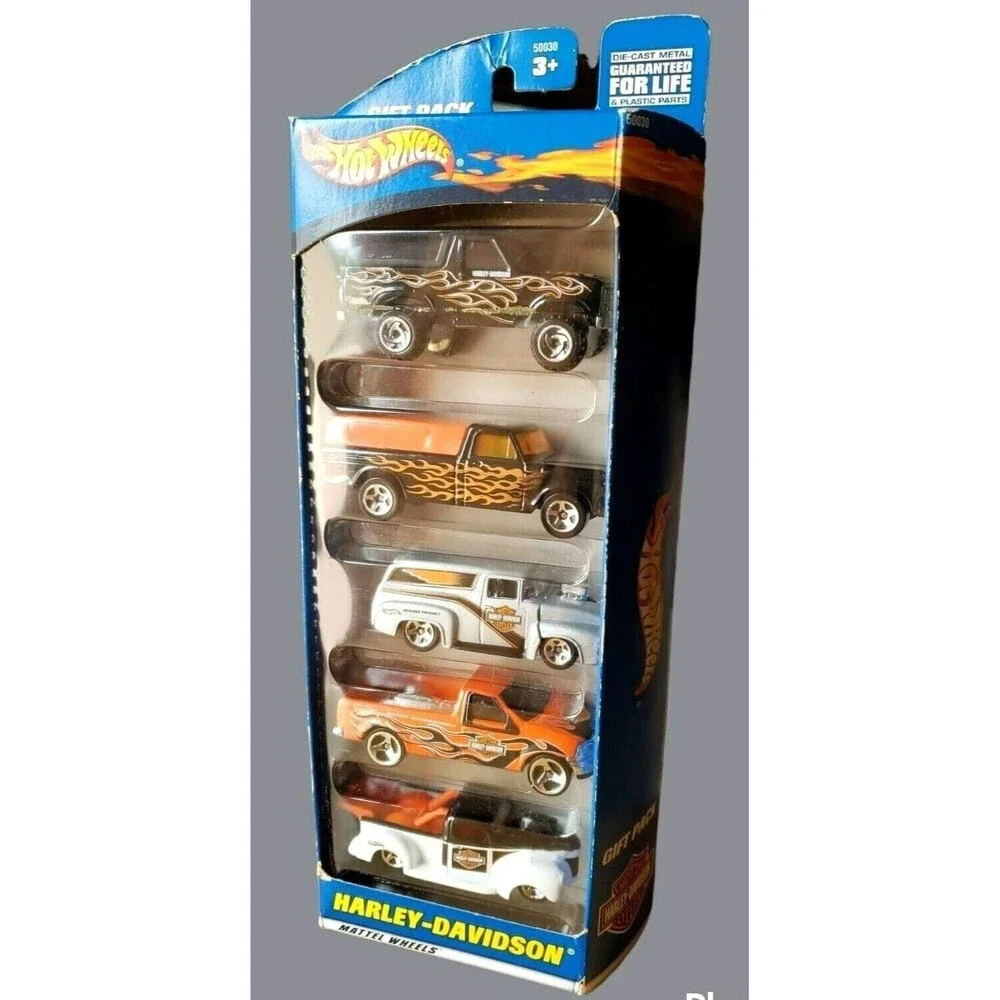 2000 Hot Wheels HARLEY-DAVIDSON Gift 5-Pack Die-Cast Cars #50030 1:64 NIP